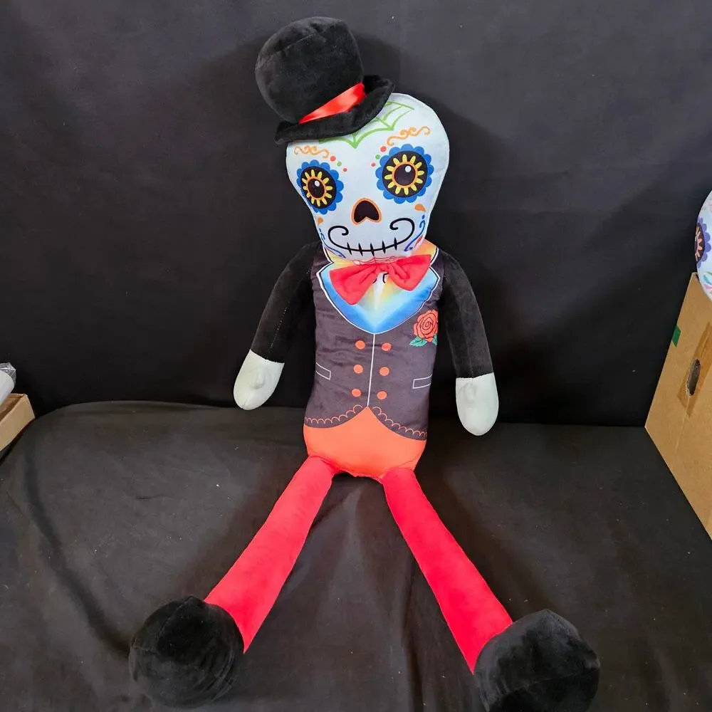 Homerbest Day‎ Of The Dead Sugar Skull Plush Bride & Groom Dolls 35